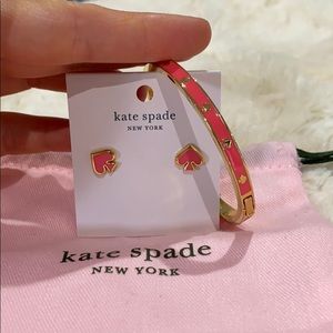 Beautiful Kate Spade bangle and earring set
